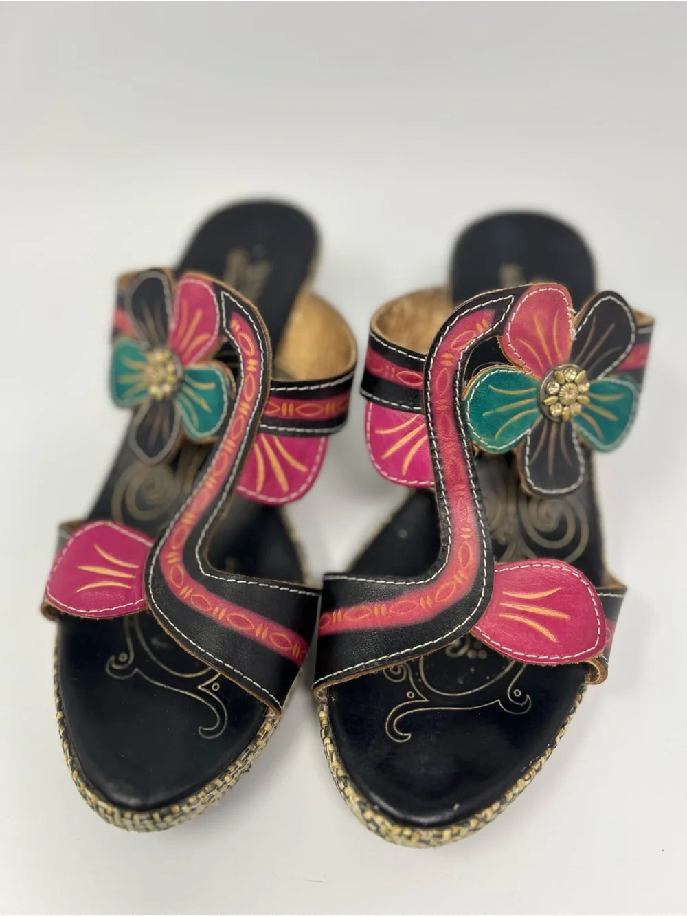L’ Artiste Floral Sandal Size 7.5